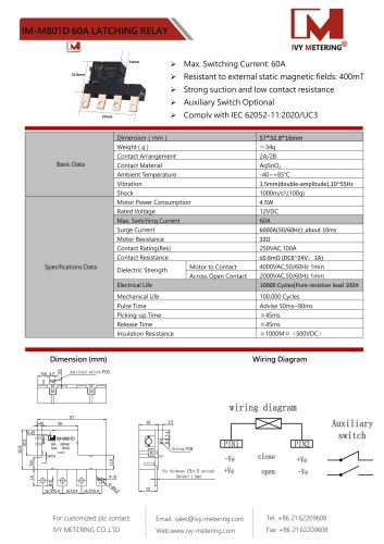 IVY Motor Latching Relay IM-M801D