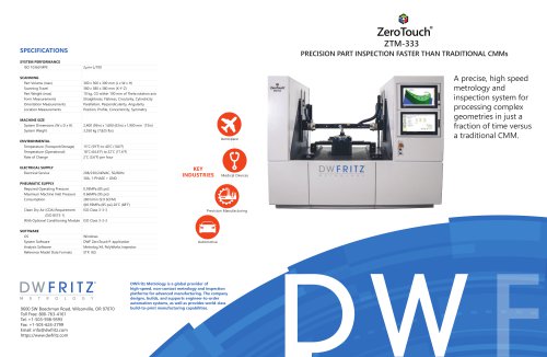 ZeroTouch® ZTM-333 Brochure