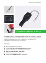 Portable methane gas detector