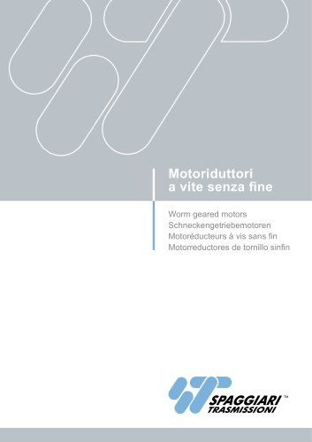 Schneckengetriebemotoren SW - Technischen Katalog - SW/2012/REV.0