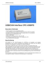 USB/CAN Interface CPC­USB/FD