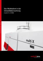 multi X 2500: für AOX/EOX/POX Analysen