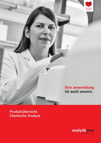 Produkt&uuml;bersicht Chemische Analyse