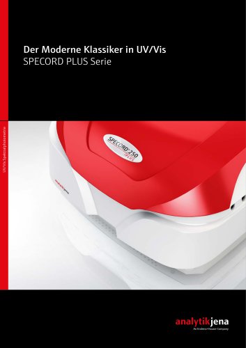 SPECORD PLUS: UV/Vis-Spektralphotometer