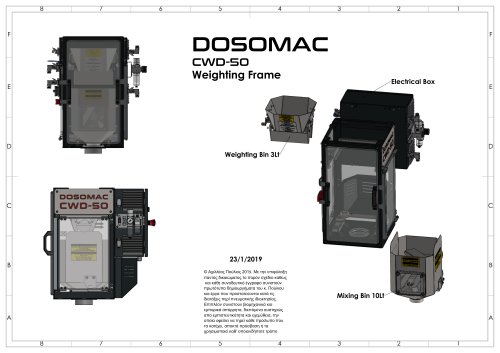 DOSOMAC CWD-50 Weighting Frame