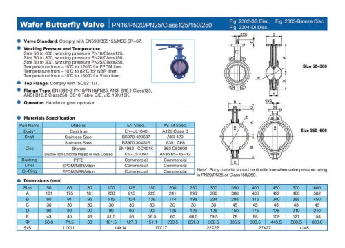 Wafer Butterfly Valve