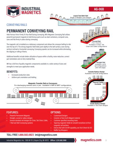 CONVEYING RAILS PERMANENT CONVEYING RAIL