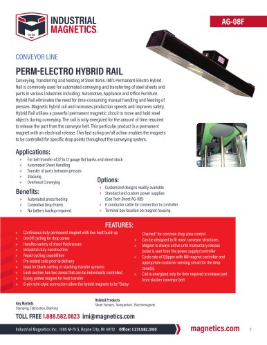 CONVEYOR LINE PERM-ELECTRO HYBRID RAIL