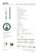 Single Pair Ethernet AWG26 SF/TP Stranded Cable