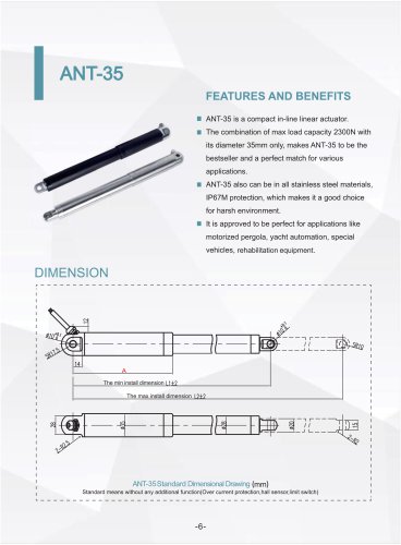 Antuator linear actuator ANT-35