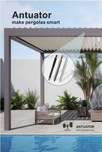 Antuator linear actuators for pergolas