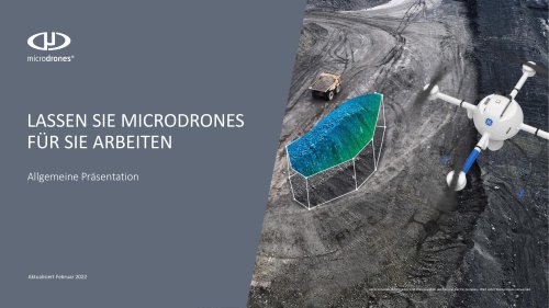 LASSEN SIE MICRODRONES FÜR SIE ARBEITEN