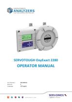 SERVOTOUGH OxyExact 2200 Operator Manual 02210001A_5