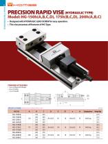 PRECISION RAPID VISE_ Mechanical Type and Hydraulic Type