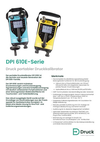 DPI610E Datasheet - German