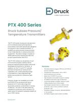 Druck PTX 400 Series Subsea Pressure/ Temperature Transmitter