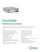 PACE1000 Precision pressure indicator Datasheet