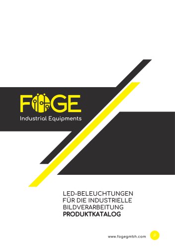 LED-BELEUCHTUNGEN FÜR DIE INDUSTRIELLE BILDVERARBEITUNG PRODUKTKATALOG