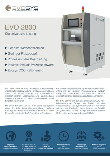 Datenblatt EVO 2800 deutsch