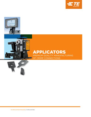 APPLICATORS  PREMIUM QUALITY MANUFACTURING OF CRIMP CONNECTIONS