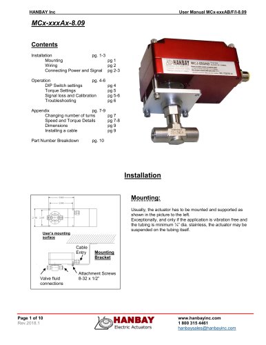 User Manual MCx-xxxAx 4..20mA