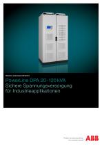 PowerLine DPA 20-120 kVA, Sichere Spannungsversorgung für Industrieapplikationen