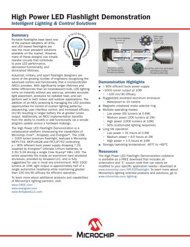 High Power LED Flashlight Demonstration Brochure