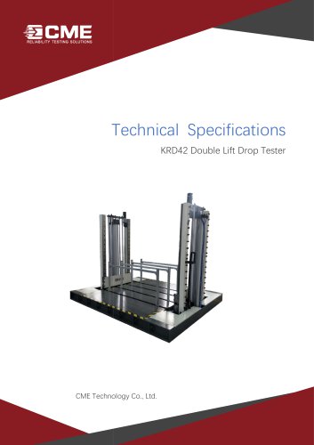 Large packaging double lift drop tester KRD42