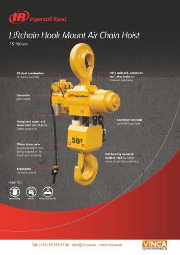 Liftchain Hook Mount Air Chain Hoist