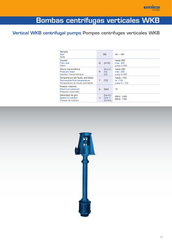 WKB Vertical Multistage pumps for wells