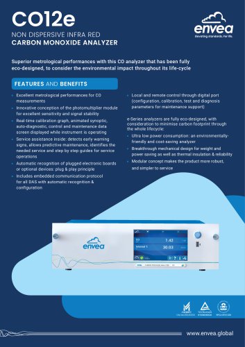 E-Serie - CO12E - carbon monoxide analyzer -CO