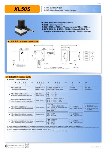 DRAW WIRE SENSOR XL50S