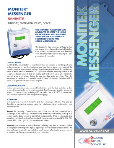 the Monitek Messenger Transmitter