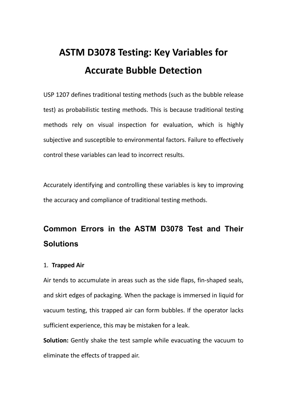 ASTM D3078 Testing: Key Variables for Accurate Bubble Detection - Jinan Saicheng Electronic Technology Co.,LTD