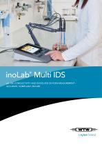 inoLab® Multi IDS_pH ,ISE ,CONDUCTIVITY AND DISSOLVED OXYGEN MEASUREMENT -ACCURATE,COMPLIANT ,SECURE