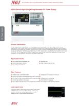 N3200 High Voltage DC Power Supply Data Sheet