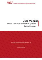 N83524 series User Manual programmable battery cell emulator