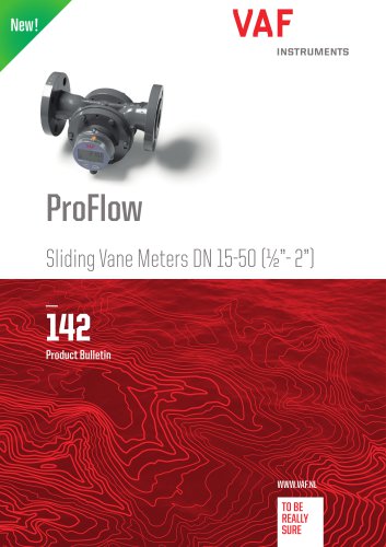 ProFlow Sliding Vane Meters DN 15-50 (½”- 2”)