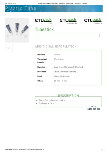 Tubestick
