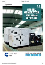 DIESEL GENERATOR 50HZ 3Phase 25∼1675KVA