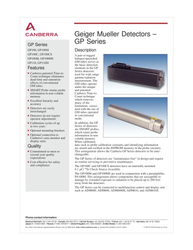 Geiger-Muller type radiation probe 