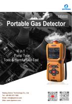 MS600 6 in 1 Portable multi-gas monitor brochure