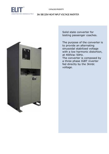 3kV-380 220V HIGHT INPUT VOLTAGE INVERTER