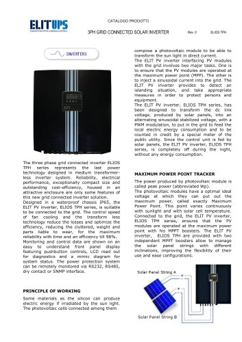 3PH GRID CONNECTED SOLAR INVERTER