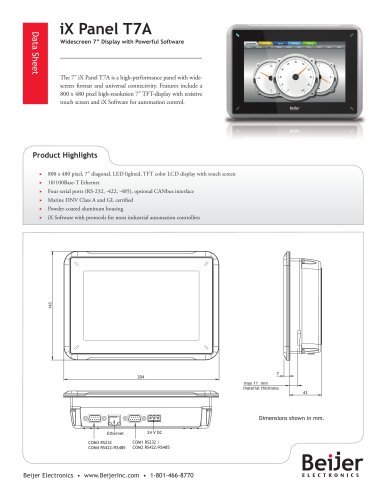 iX Panel T7A Operator Terminal