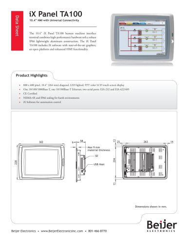 iX Panel TA100