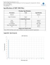 MemsFrontier NBP 3300 Infrared Filter