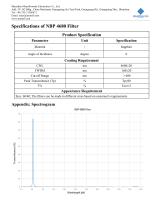 MemsFrontier NBP 4680 Infrared Filter