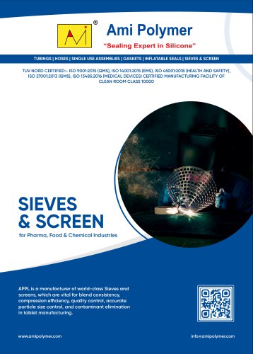 Industrial Sieves & Screens : Lead-Free Sifting and Milling Solutions