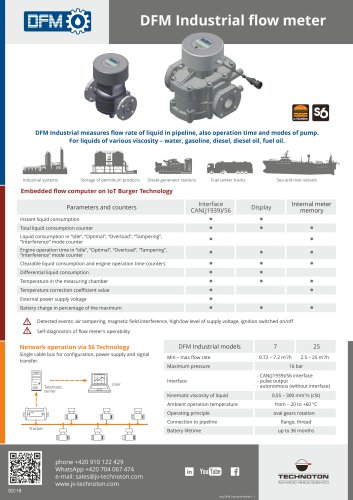 DFM Industrial flow meter